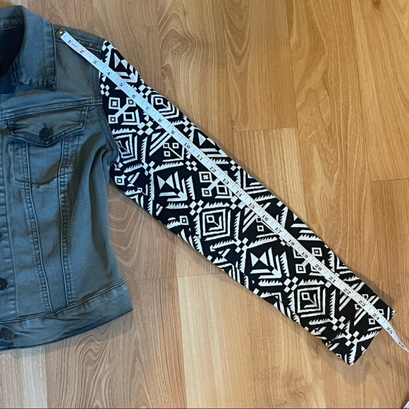 JESSICA SIMPSON-OLIVE GREEN ETHNIC DENIM JACKET - Picture 10 of 14